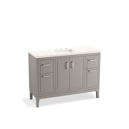 Kohler Seer Vanity 48 Inches 33554-ASB-1WT